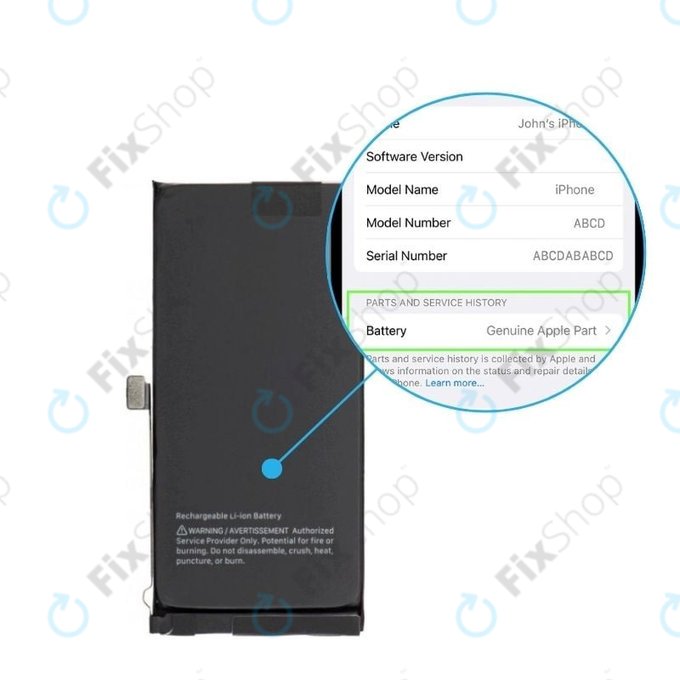 Batteria per iPhone 15 Plus, 661-37207, 4383mAh, Genuine Apple