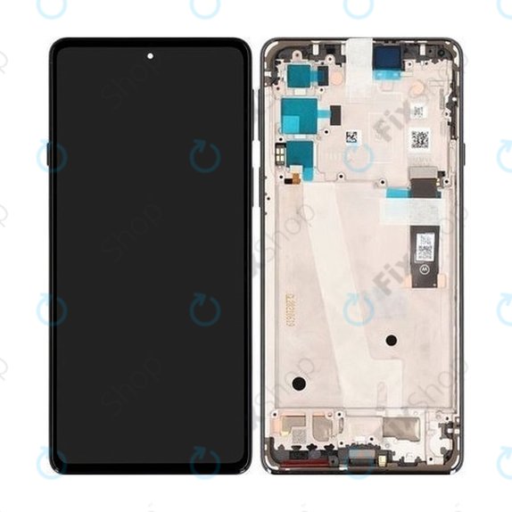 Schermo per Motorola Edge 20 XT2143, Frostred Grey, Vetro touch con cornice, 5D68C19192, Genuine Service Pack