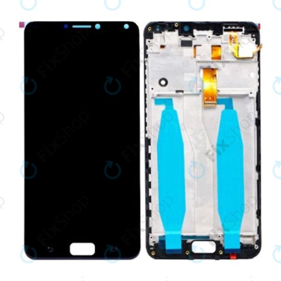 Schermo per Asus Zenfone 4 Max ZC554KL (X00ID), Deepsea Black, Vetro touch con cornice,, Genuine Service Pack