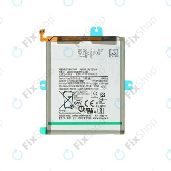 Batteria per Samsung A71 A715F, EB-BA715ABY, 4500mAh
