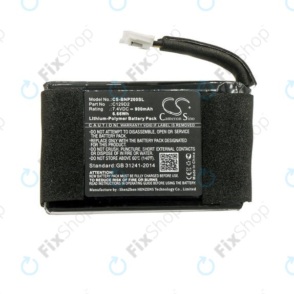 Batteria per Bang & Olufsen BeoPlay P2, C129D2, 900mAh, HQ