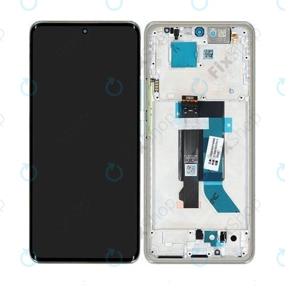 Schermo per Xiaomi Redmi Note 14 Pro 5G 24090RA29G, Coral Green, Vetro touch con cornice, 56002500O1600, Genuine Service Pack