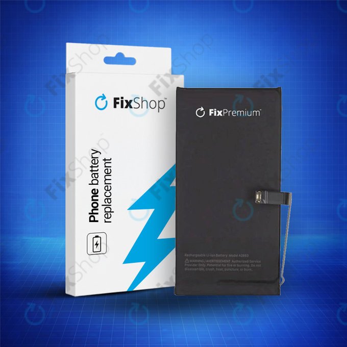 Batteria per iPhone 14, A2863, 3279mAh, FixPremium