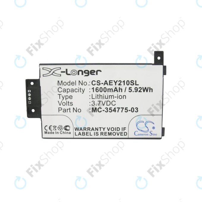 Batteria per Amazon Kindle Paperwhite 2 2014, Touch 2014, MC-354775-03, 1600mAh, HQ