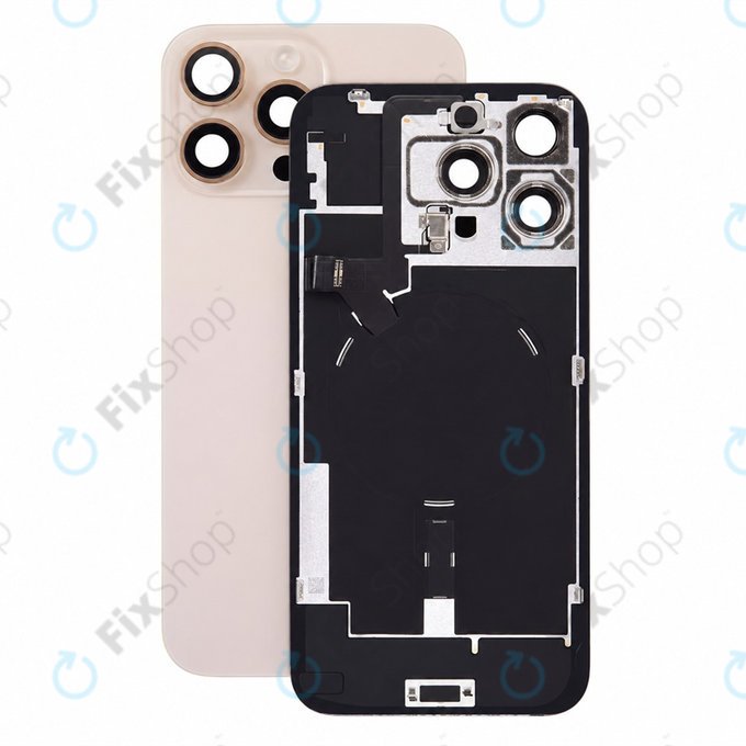 Vetro scocca posteriore per iPhone 16 Pro Max, Desert Titanium, Pulled A