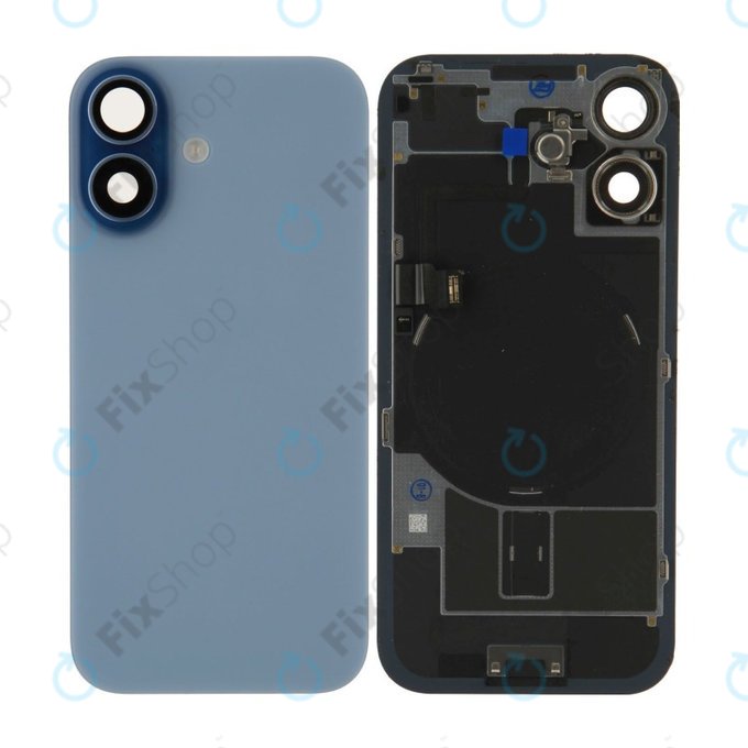 Vetro scocca posteriore per iPhone 17, Mist Blue, Pulled A