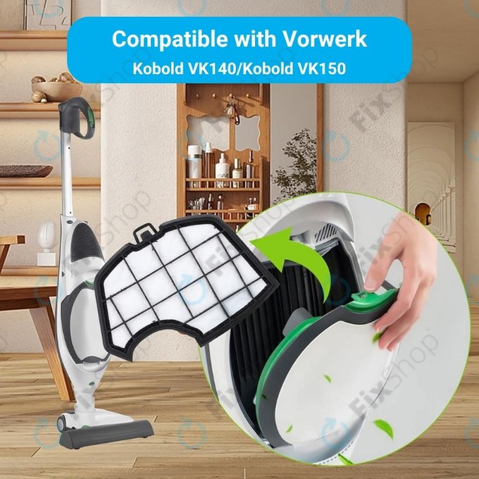 Filtro polvere FP140 per Vorwerk Kobold VK140, VK150