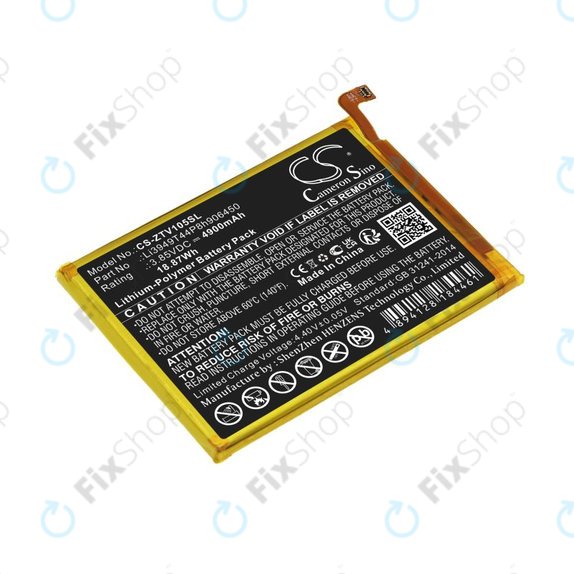 Batteria per ZTE Blade V Smart, V30 Vita, Li3949T44P8h906450, Li-Pol, 3.85V, 4900mAh, HQ