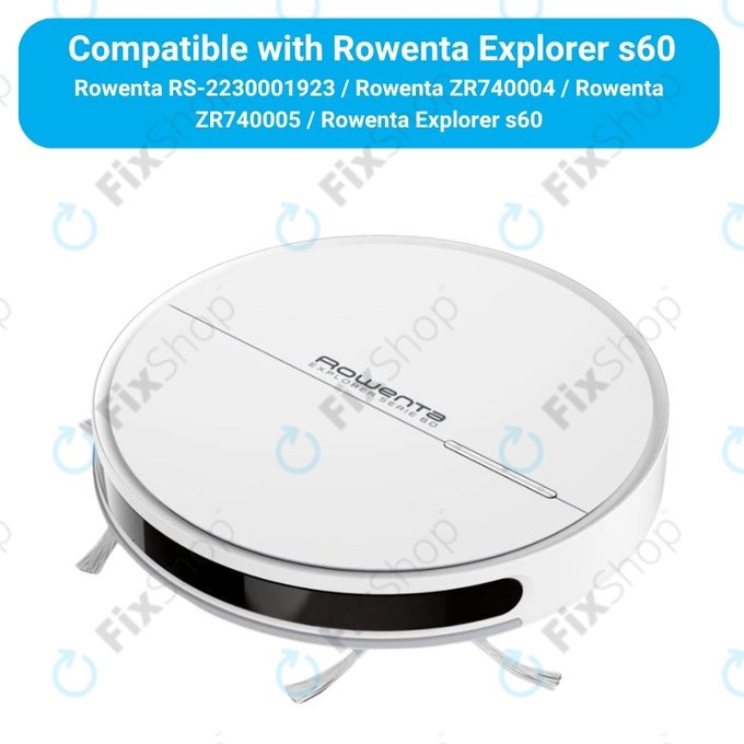 Set di ricambi per Rowenta Explorer s60 (1x spazzola principale, 2x filtro, 4x spazzola laterale)