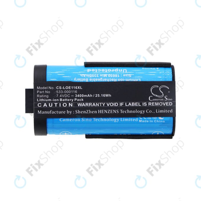 Batteria per Logitech UE Megaboom, 533-000116, Li-Ion, 3400mAh, 7.4V, HQ