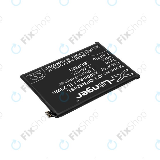 Batteria per Oppo Reno 5 Pro, 2100mAh, Li-Pol, 7.74 V, BLP823, HQ