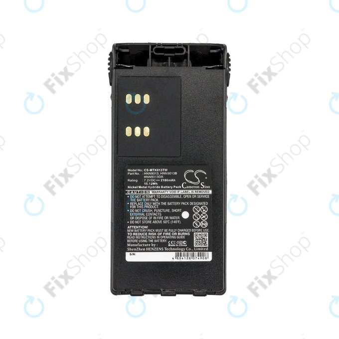 Batteria per Motorola GP, HT, MTX, Pro-series, HNN9013, Ni-MH, 2100mAh, 7.2V, HQ