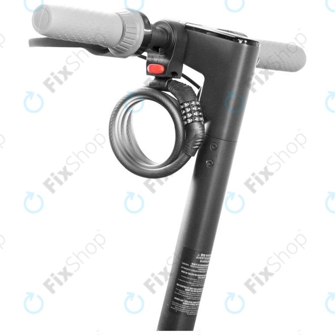 Lucchetto a cavo con combinazione per Segway Kickscooter P100SE, Ninebot ES1, ES2, ES4, E22, E25