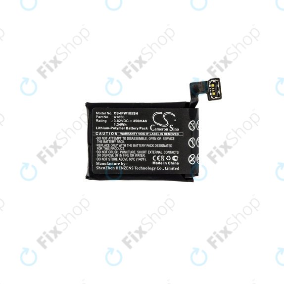 Batteria per Apple Watch 3 42 mm, 350mAh, GPS + Cellular Version, Li-Pol, 3.82 V, A1850, HQ