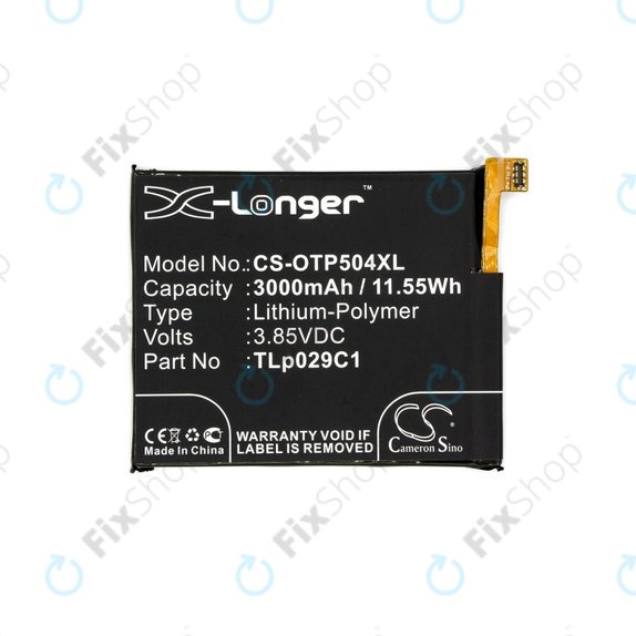 Batteria per Blackberry Key2 LE, TLP029C1, 3000mAh, HQ
