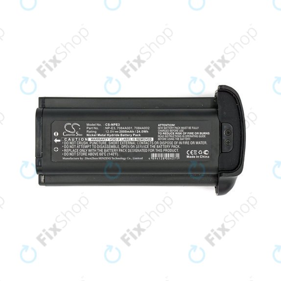 Batteria per Canon Eos 1Ds, NP-E3, Ni-MH, 2000mAh, 12V, HQ