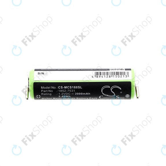 Batteria per Moser Easy Style 1881, 1852-7531, Ni-MH, 2000mAh, 1.2V, HQ