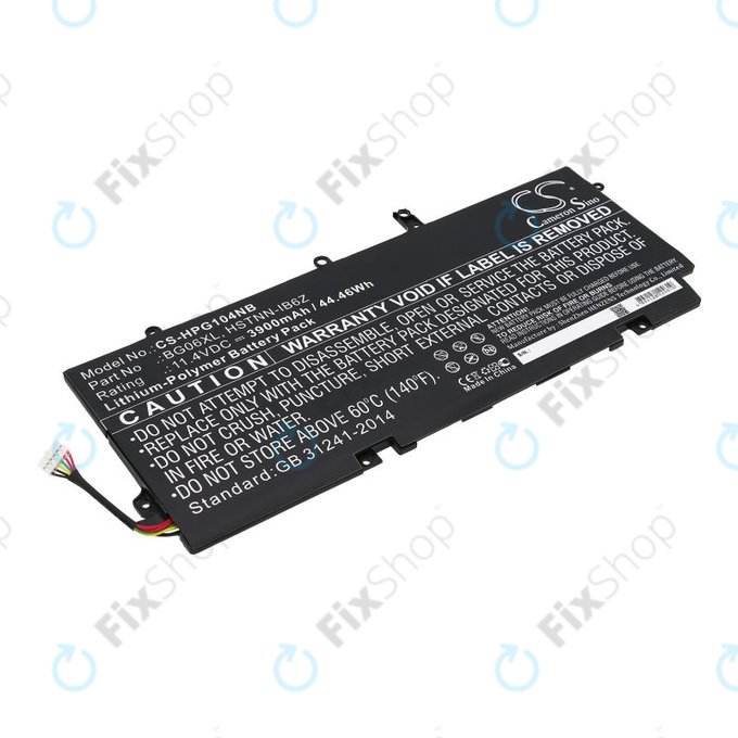Batteria per HP Elitebook 1040 G3, BG06XL, Li-Pol, 3900mAh, 11.4V, HQ