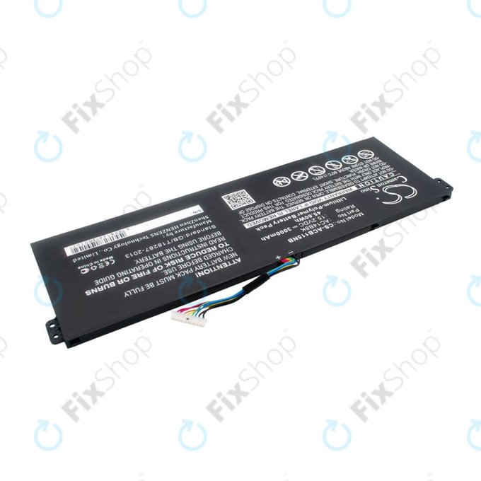Batteria per Acer Aspire 5, 7 E5, V3, Chromebook 11, 13, 15, AC14B18K, Li-Pol, 3000mAh, 15.2V, HQ