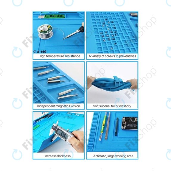 Tappetino in silicone antistatico ESD termoresistente 45 x 30cm