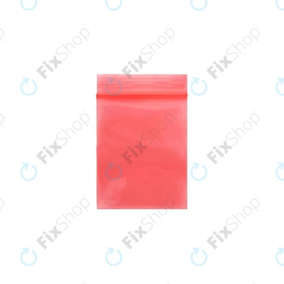 Sacchetto antistatico ESD con chiusura zip, 8x12 cm, 100 pz, Red