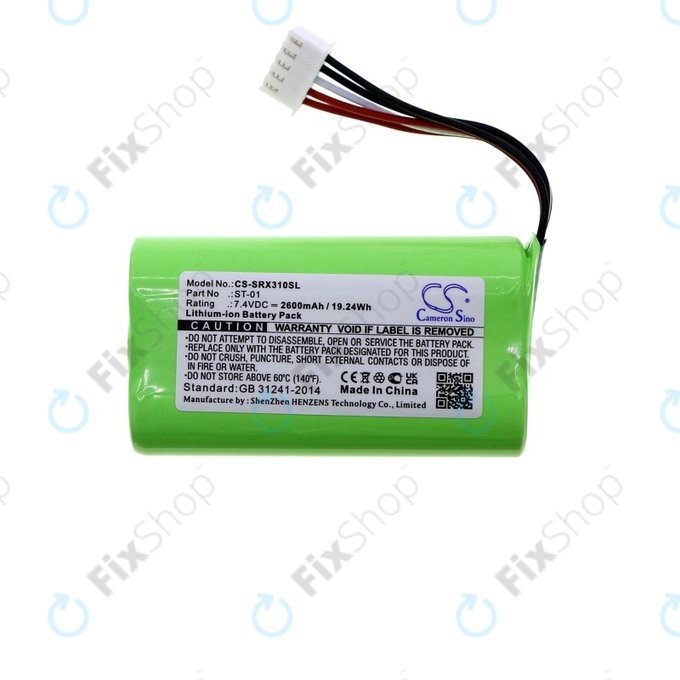 Batteria per Sony SRS X3, XB2, XB20, ST-01, Li-Ion, 2600mAh, 7.4V, HQ