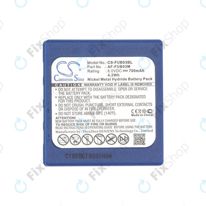 Batteria per HBC Fub3a, AF-FUB03M, Ni-MH, 700mAh, 6V, HQ
