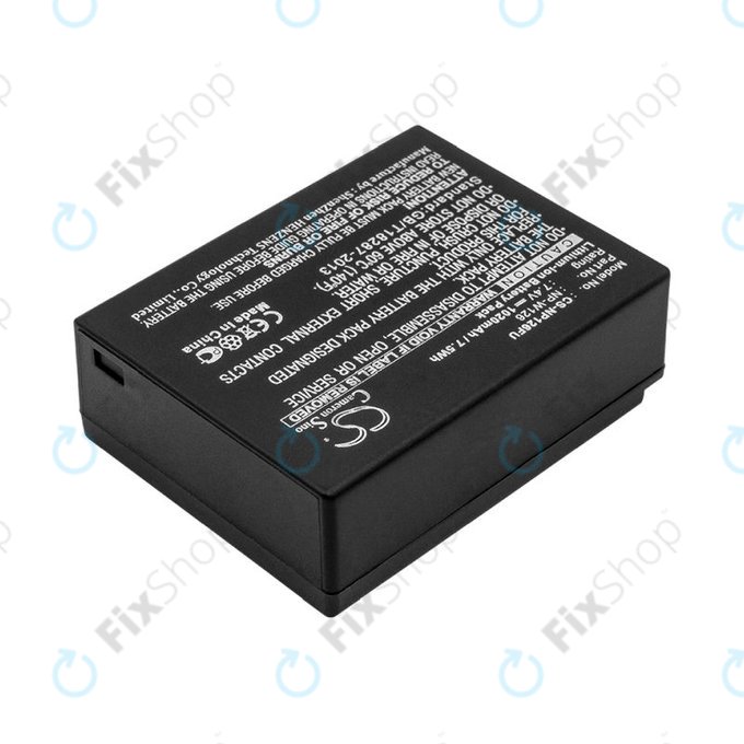 Batteria per Fujifilm FinePix, NP-W126, NP-W126S, Li-Ion, 1020mAh, 7.4V, HQ
