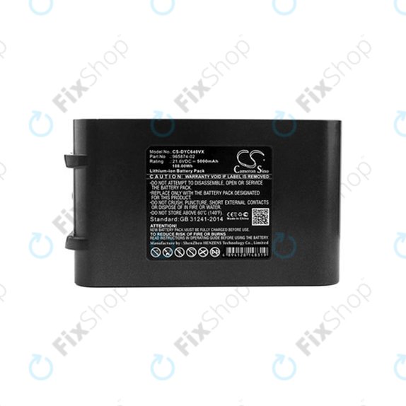 Batteria per Dyson DC-seriess, V6, 965874-02, Li-Ion, 5000mAh, 21.6V, HQ