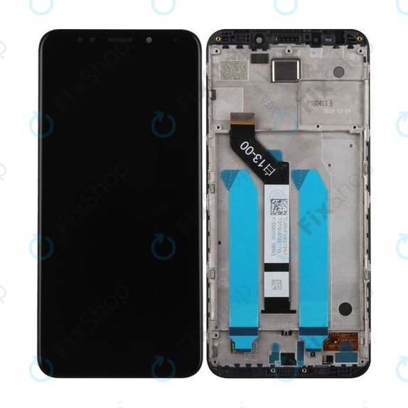 Schermo per Xiaomi Redmi 5 Plus (Redmi Note 5), Black, Vetro touch con cornice