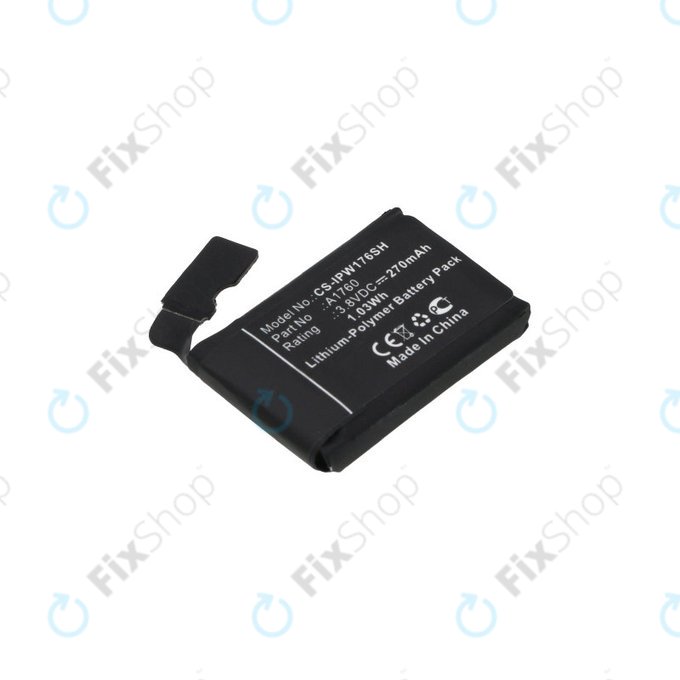 Batteria per Apple Watch 2 38 mm, 270mAh, Li-Pol, 3.8 V, A1760, HQ