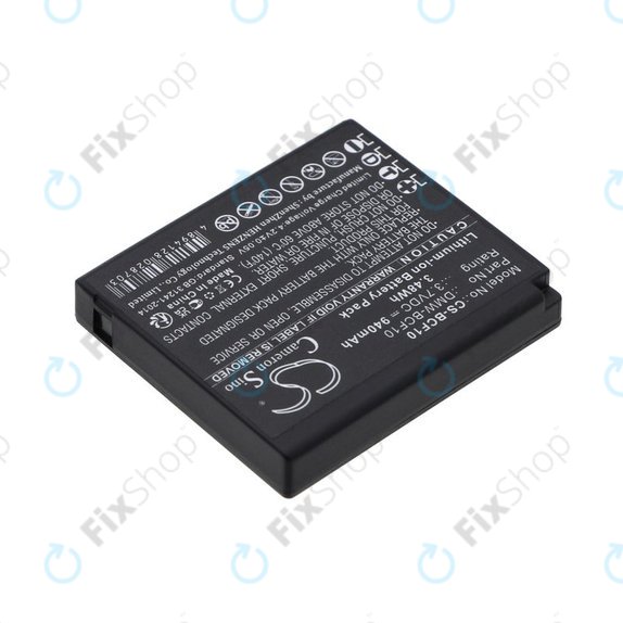 Batteria per Panasonic Lumix DMW-BCF10, DMW-BCF10, Li-Ion, 940mAh, 3.7V, HQ