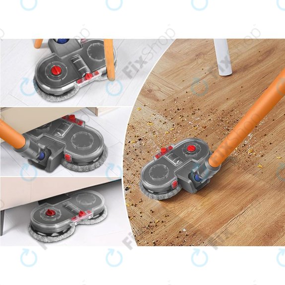 Testa mop elettrica con serbatoio d'acqua per Dyson seriess V, Outsize