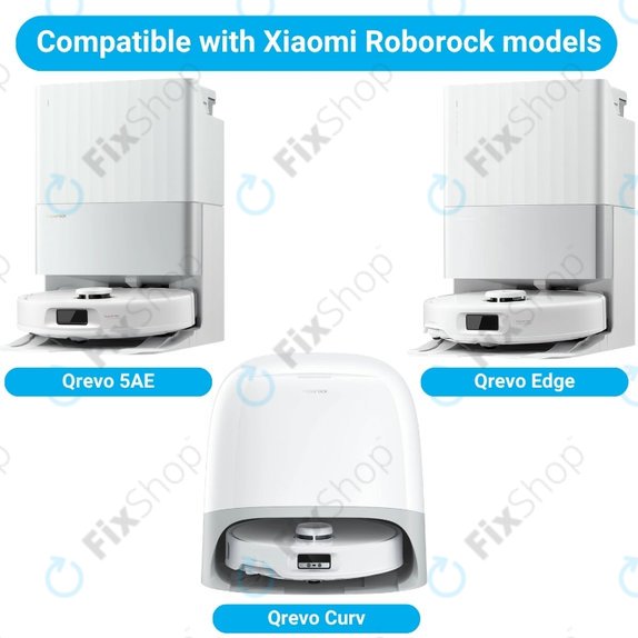 Set di ricambi per Xiaomi Roborock Qrevo, Qrevo Curv, Qrevo Edge, Qrevo 5AE (2x spazzola principale, 4x filtro, 4x spazzola laterale, 8x panno mop, 4x sacchetto polvere)