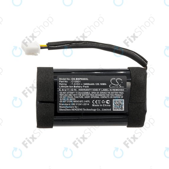 Batteria per Bang & Olufsen Beoplay P6, C129D1, Li-Ion, 3400mAh, 7.4V, HQ