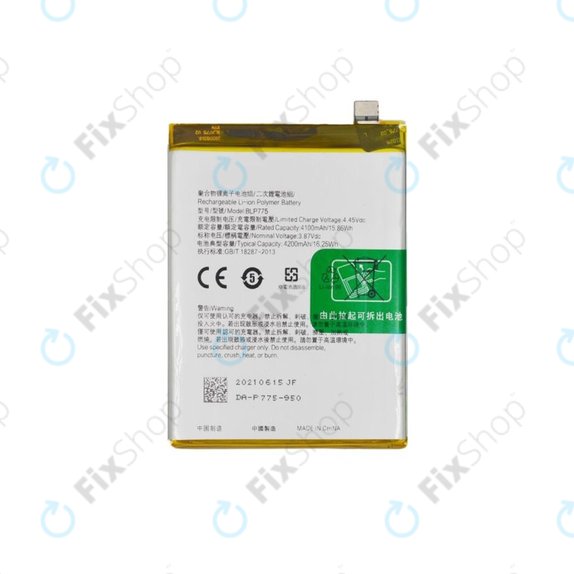 Batteria per Realme X3 SuperZoom RMX2086, BLP775, 4200mAh