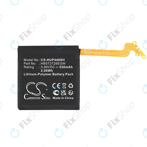 Batteria per Huawei Watch GT4 46mm, 530mAh, Li-Pol, 3.89V, HB572728EGW, HQ