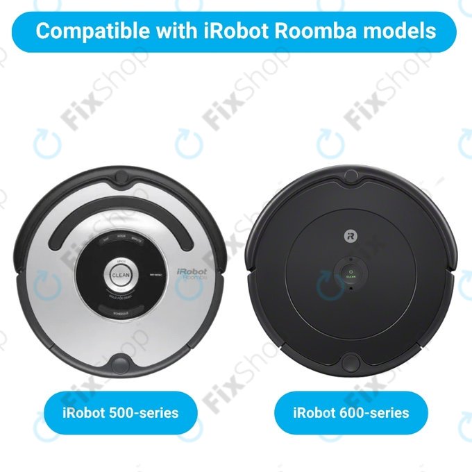Set di ricambi per iRobot Roomba 500, 600-series (2 paia di spazzole principali, 4x filtro, 4x spazzola laterale)