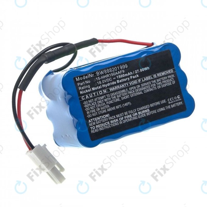 Batteria per Philips PowerPro Uno, 15-HHR150AAF9, Ni-MH, 1500mAh, 18.0V