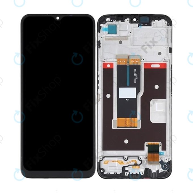 Schermo per Realme C31 RMX3501, Vetro touch con cornice