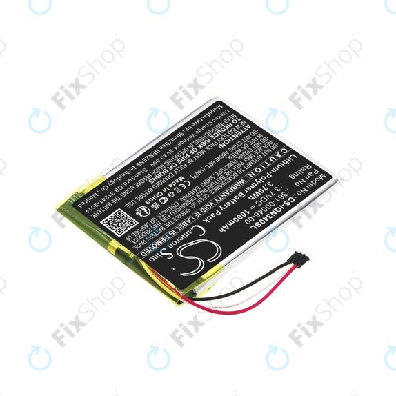 Batteria per Garmin Dash Cam 20, Nüvi 3400, 361-00046-00, Li-Pol, 1000mAh, 3.7V, HQ