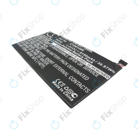 Batteria per Asus Transformer Book T100, C12N1320, Li-Pol, 3.8V, 8150mAh, HQ