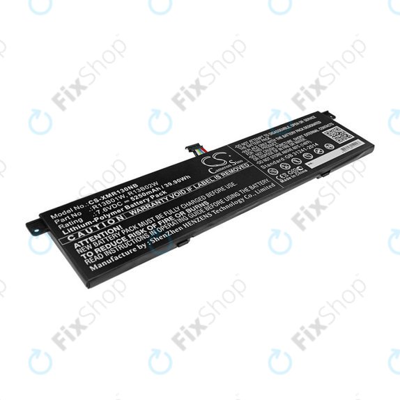 Batteria per Xiaomi Inchmi Aair 13.3, Xiaomi Mi Notebook Air 13.3 2018, R13B01W, Li-Pol, 5250mAh, 7.6V, HQ