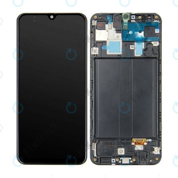 Schermo OLED per Samsung A30 A305F, Vetro touch con cornice