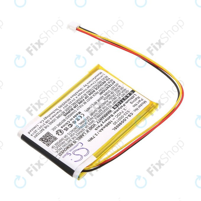 Batteria per Logitech G403, G703, G900, G903, 533-000130, Li-Pol, 1000mAh, 3.7V, HQ
