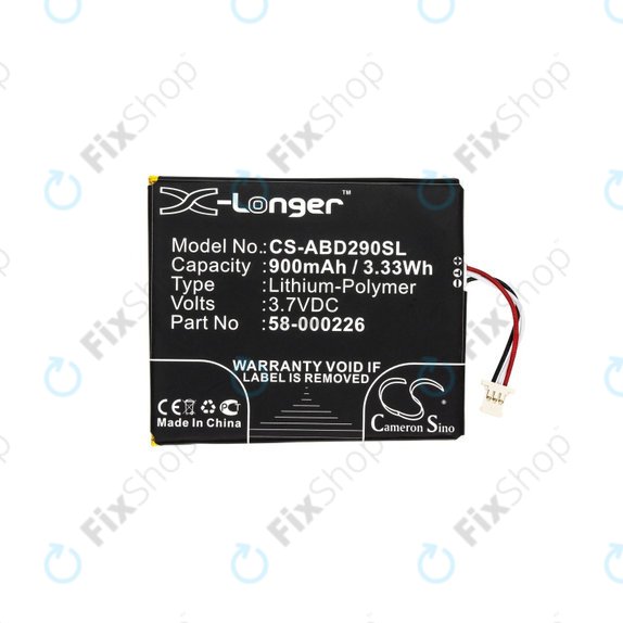 Batteria per Amazon Kindle 10th, Basic 10th, 10th 2019, Touch 2019, 26S1019, 58-000226, 900mAh, HQ