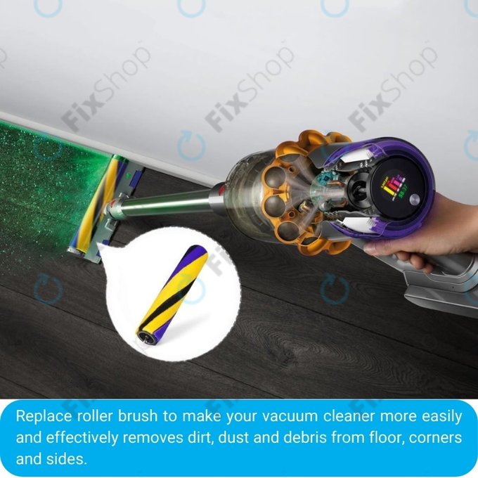 Spazzola principale Slim Fluffy Soft Roller Cleaner Head per Dyson V11, V12, V15, V15s Detect Submarine