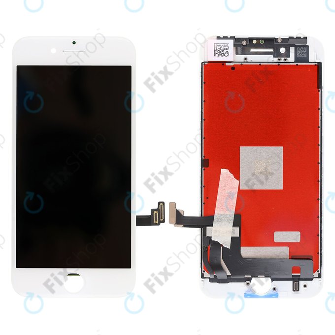 Schermo per iPhone 8, SE (2020), SE (2022), White, Vetro touch con cornice