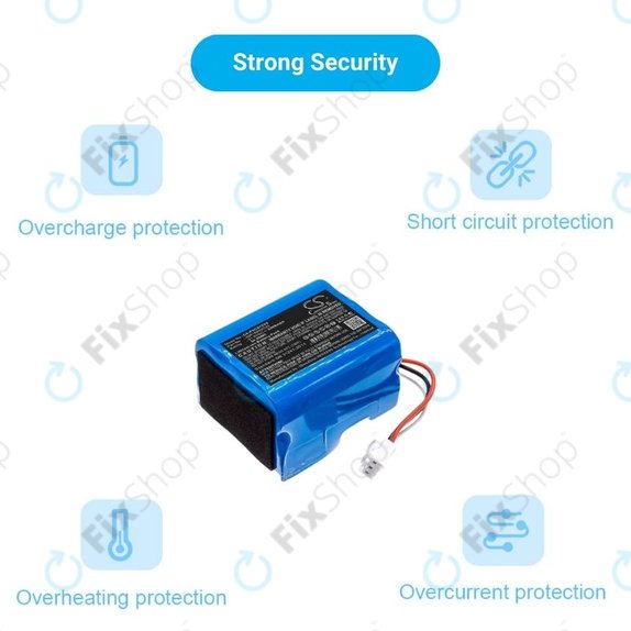 Batteria per Philips SpeedPro, SpeedPro Aqua, INR18650C25, Li-Ion, 2500mAh, 21.6V, HQ