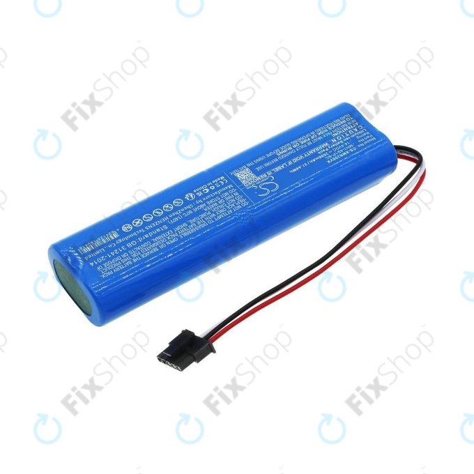 Batteria per Xiaomi Mi Robot Vacuum Mop Pro (P), 2 (Mijia 2C), Viomi V2 Pro, Proscenic LDS M7, STYJ02YM, MH1-4S1P-SC, Li-Ion, 2600mAh, 14.4V, HQ